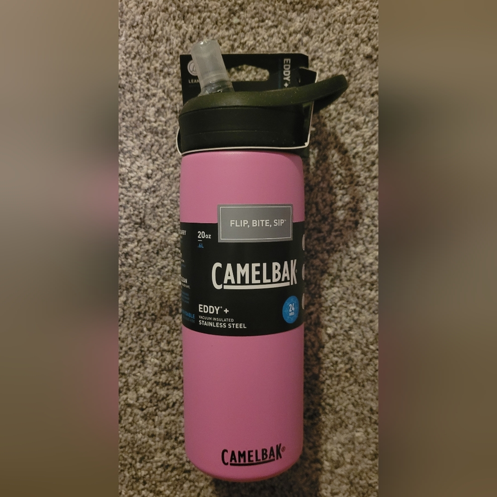 Pink 20oz insulated camelbak